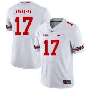 Men's Ohio State Buckeyes #17 Danny Vanatsky White Nike NCAA College Football Jersey December SZI5044AH